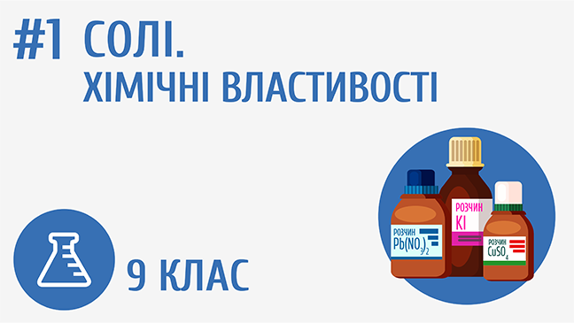 Солі. Хімічні властивості