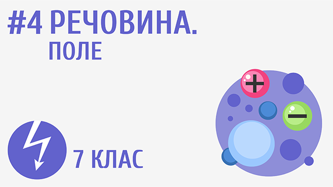 Речовина. Поле