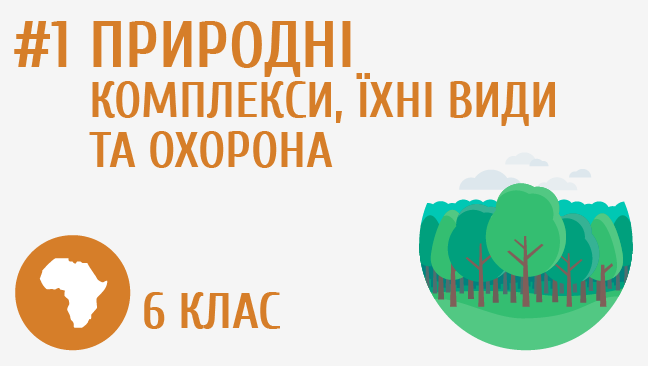 Природні комплекси, їхні види та охорона