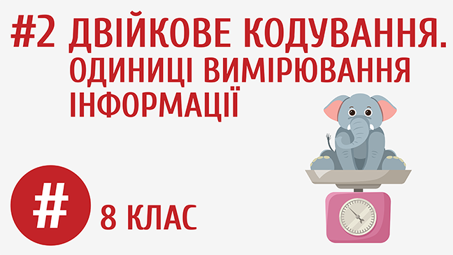 Двійкове кодування. Одиниці вимірювання інформації