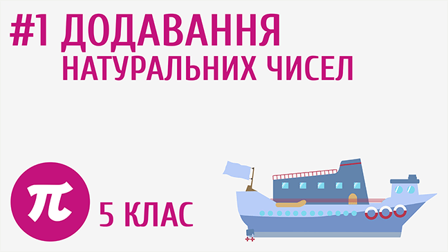 Додавання натуральних чисел