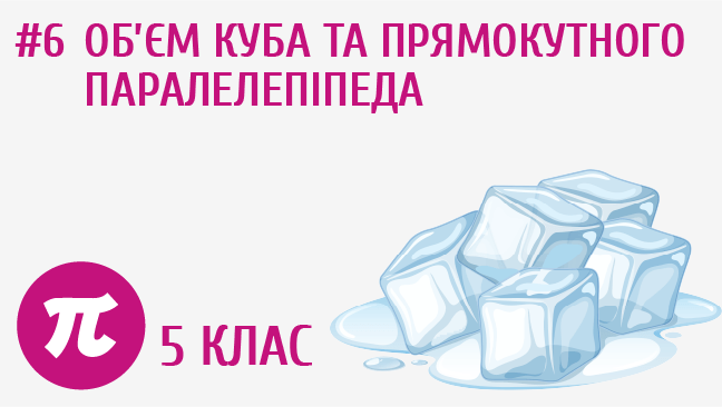 Об'єм куба та прямокутного паралелепіпеда