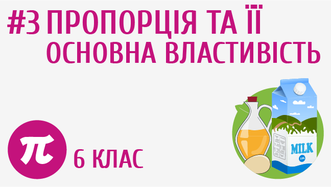 Пропорція та її основна властивість