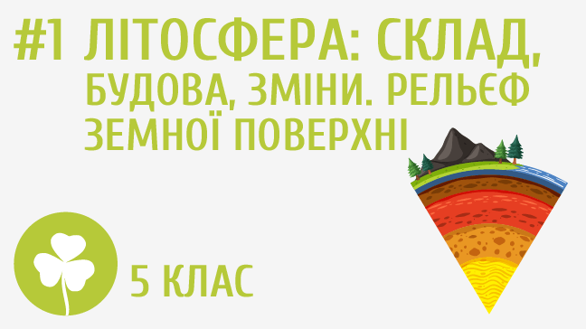 Літосфера: склад, будова, зміни. Рельєф земної поверхні