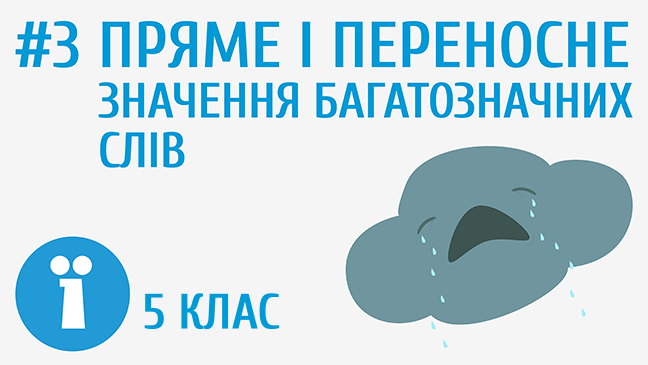 Пряме і переносне значення багатозначних слів