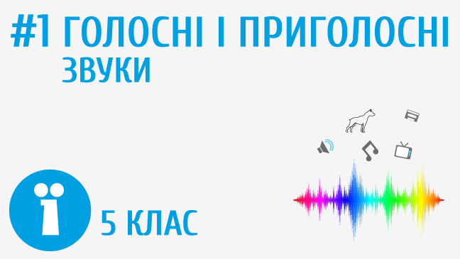 Голосні і приголосні звуки